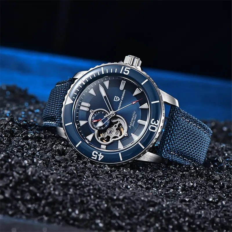 Pagani Design Fifty Fathoms Open Heart Men's Watch-  PD-1674